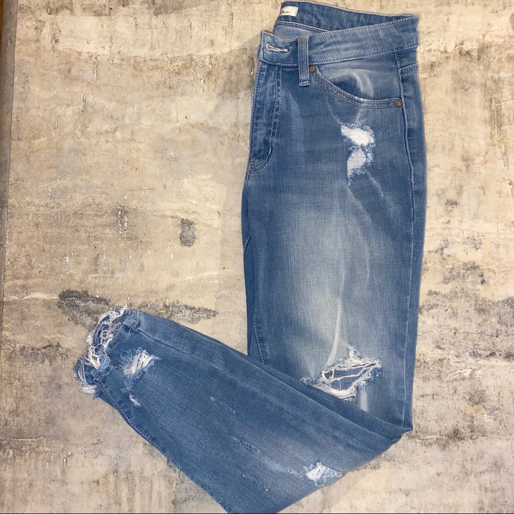 High Waisted Ripped Jeans